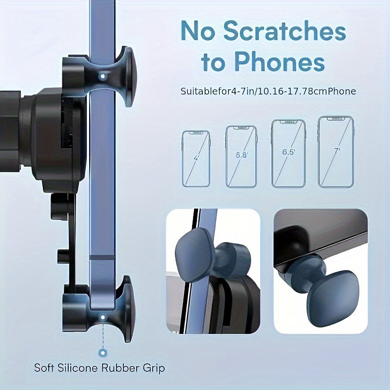 Universal PVC Phone Mount Air Vent Holder Adjustable Clip