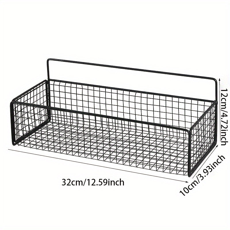 Cesta de ducha de pared con rejilla de drenaje de malla de hierro fundido organizador de baño