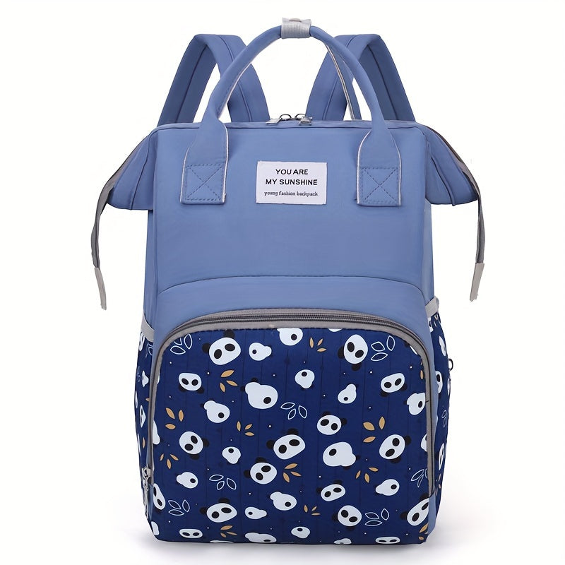 Stylish Mother Backpack for Young Mothers with Carriage Hook and Foreign Style Design