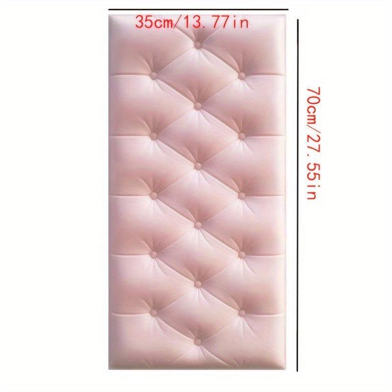 Set of 5 White 3D Self-Adhesive Wall Panels for Bedroom and Living Room