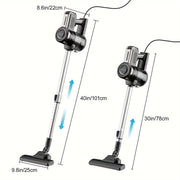 Corded Upright Vacuum Cleaner with 600W Power and 18KPa Suction