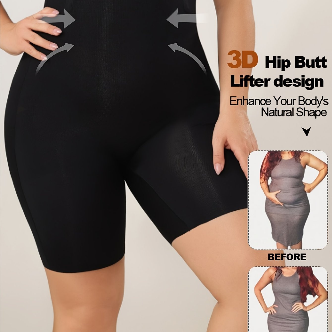 Zimi Collection ayollar uchun plussiz baland belli shakl beruvchi shortlar, barcha mavsumlar uchun tasodifiy kiyim.