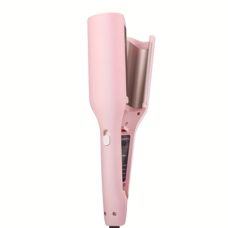 Curling Iron with 2 Barrel Ionic Waver Quick Heating Wand for Wide Deep Waves