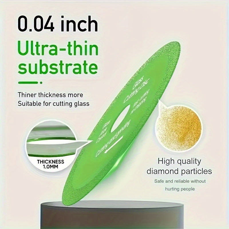 3 dona Mangan mantiqli po'latdan yasalgan shisha kesish disklari, keramik plitka, shisha shishasi kesish va silliqlash uchun