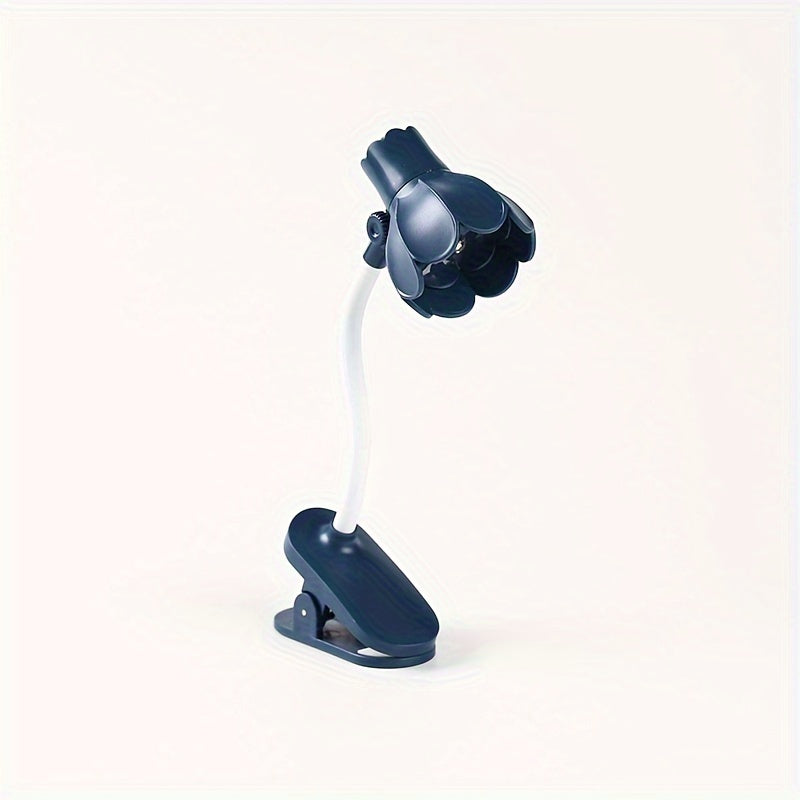 LED gullarga o'xshash kitob lampasi, yotgan holda o'qish yoki dekorativ ish stoli chirog'i sifatida mos keladi. Portativ va sozlanadigan quloq, batareyalar kiritilgan.