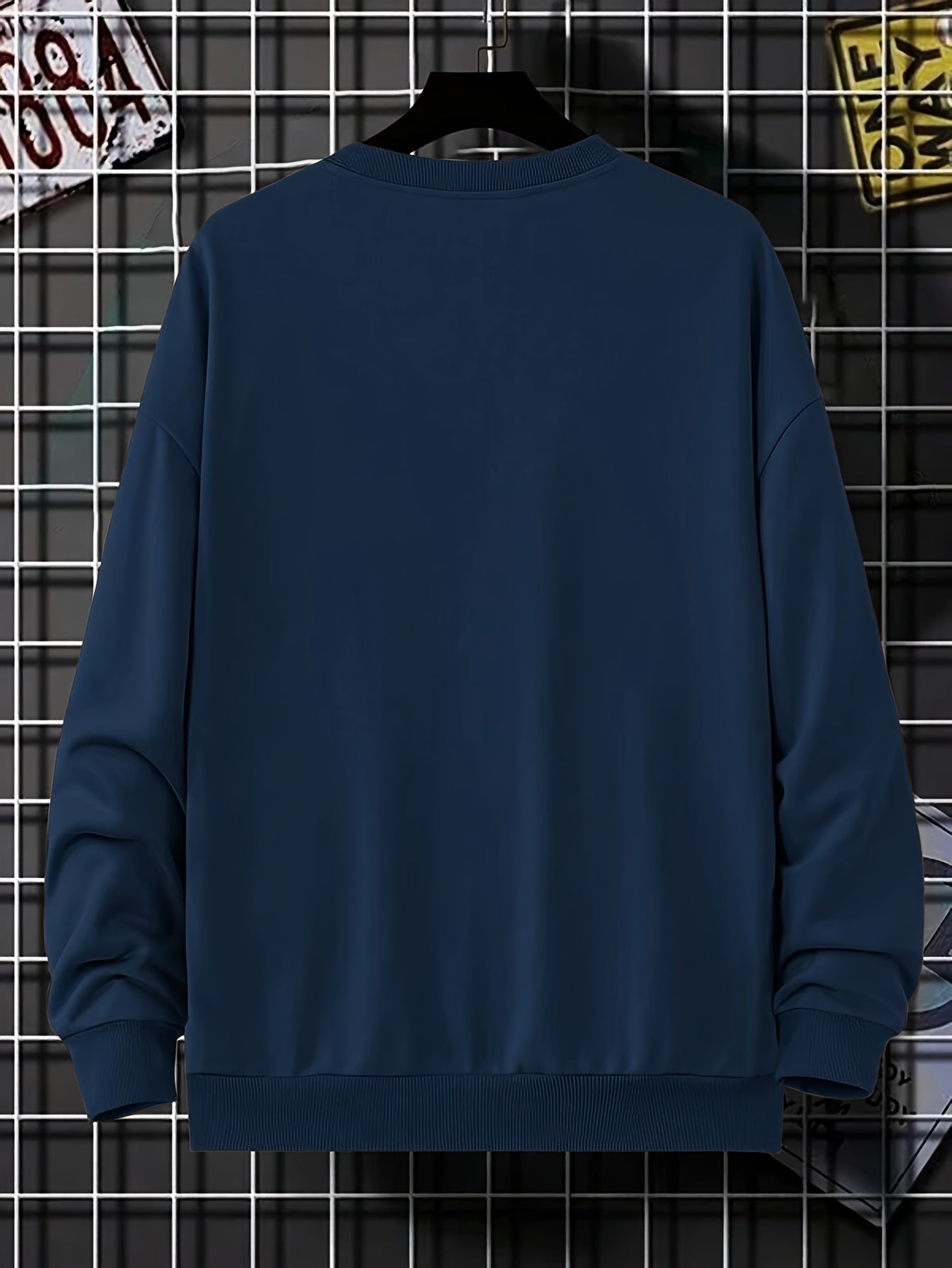 Milan 96 Grafik Crew Neck Sweatshirt Erkaklar uchun: Yengil polyester aralashmasi, Bahor/Yoz uchun mukammal, mashinada yuvish mumkin.