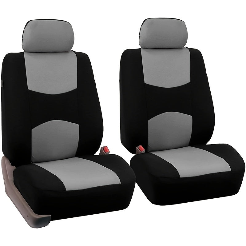 Universal Car Front Seat Covers Polyester Multi-Color Protective Cushion