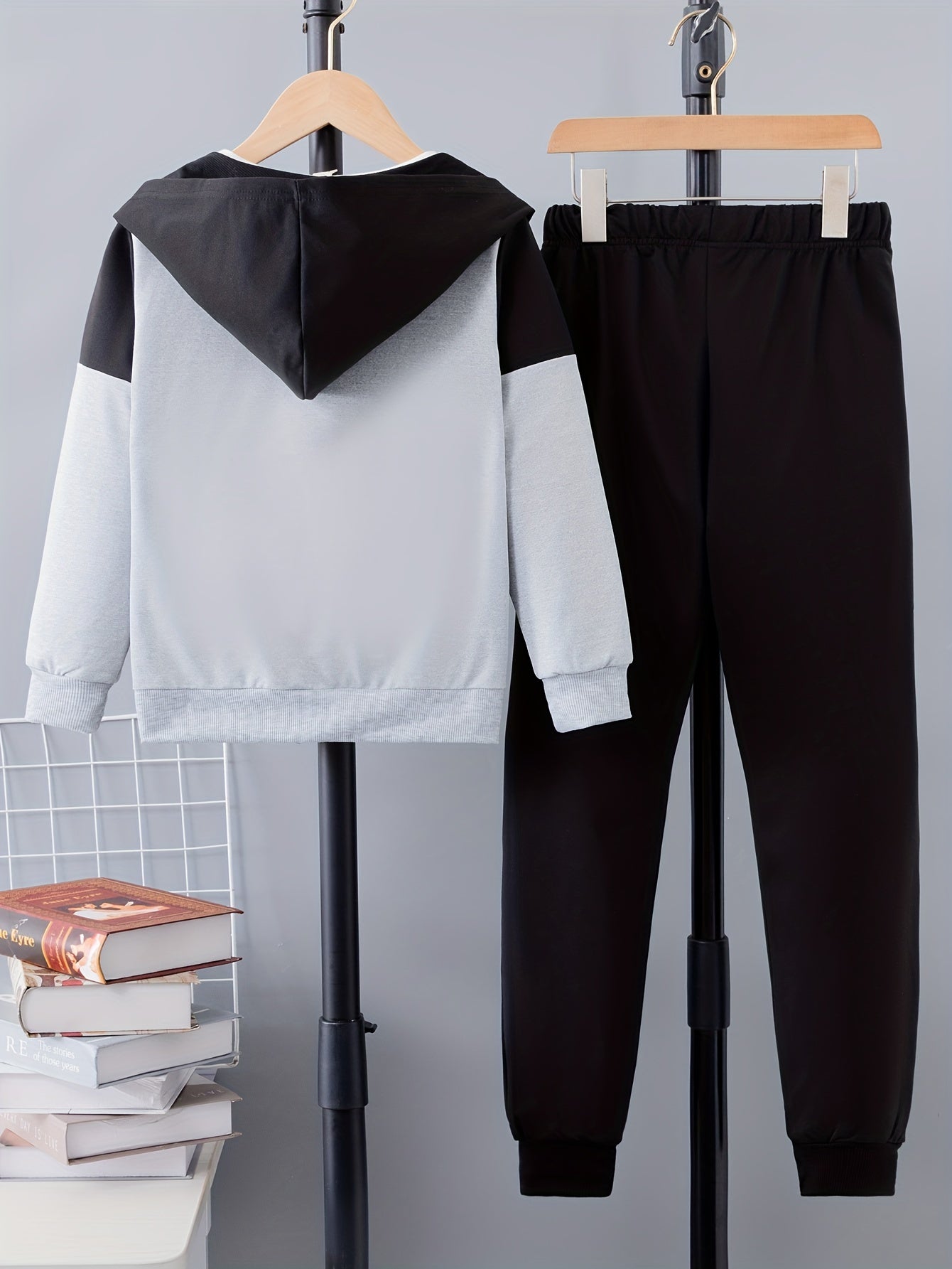 Boys' 2-Piece Hoodie Jacket and Sweatpants Set Fall Spring Casual Kids' Outfit