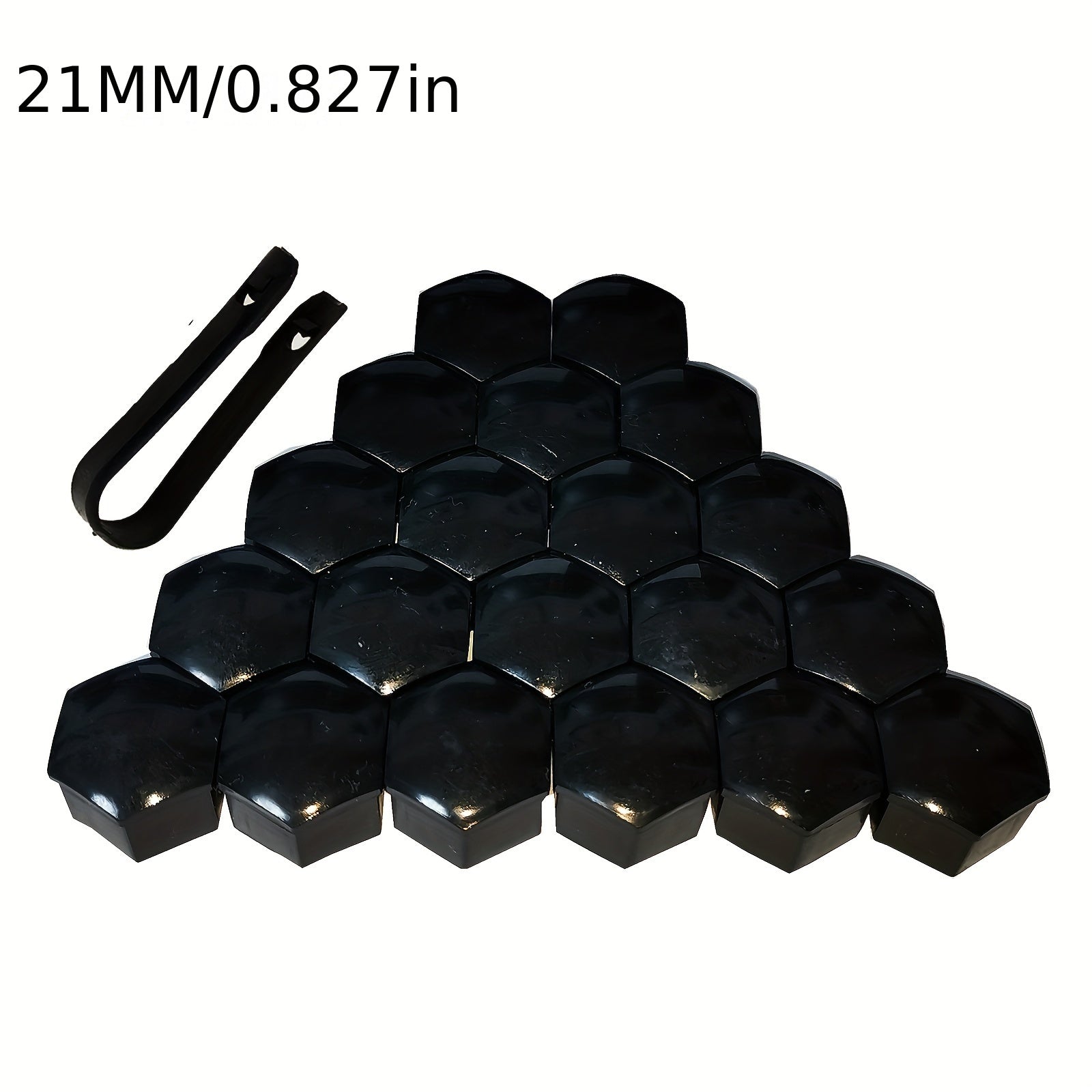 20 Pieces Automotive Wheel Hub Decorative Caps Polycarbonate Dustproof Rustproof 17mm 19mm 21mm