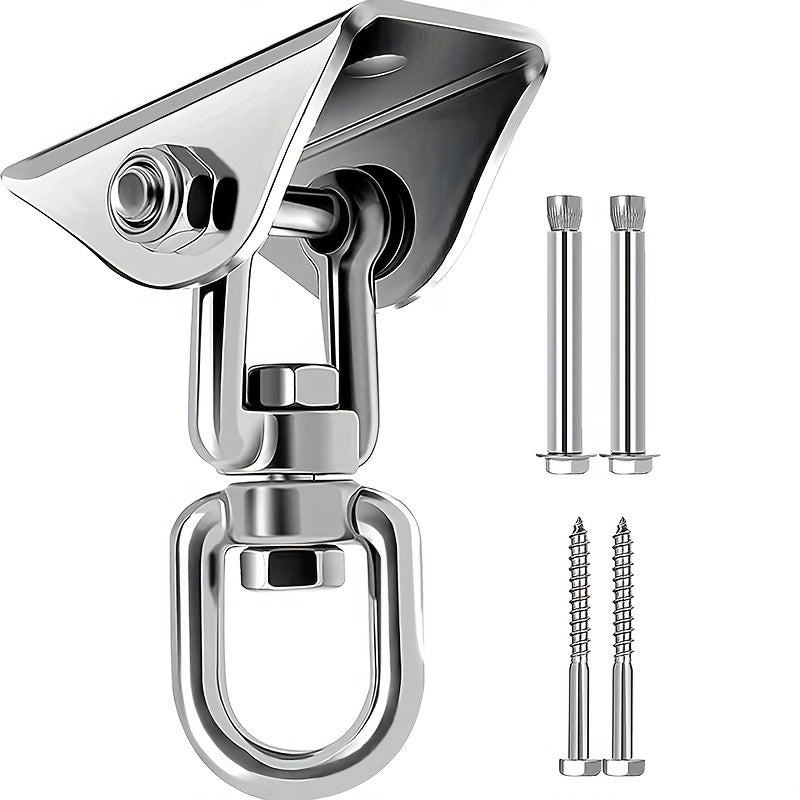Heavy Duty Stainless Steel Rotating Hammock Hanging Kit Supports Up to 453.59 KG