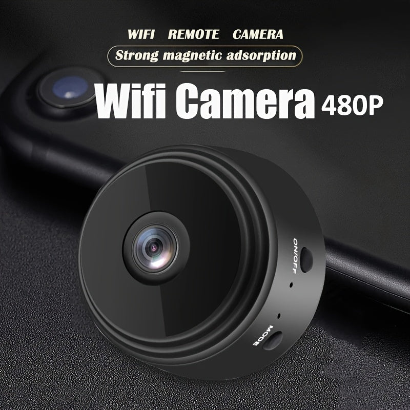 Simli aqlli kamera, masofadan boshqarish ilovasi bilan, 480p video, magnit adsorbsiya, WiFi ulanishi, qayta zaryadlanadigan litiy batareya, USB ikki tomonlama foydalanish, uy va avtomobil kuzatuvi uchun ideal, zamonaviy