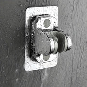 Soporte de ducha ajustable de montaje en pared, plástico, impermeable, a prueba de humedad, rotación de 120°