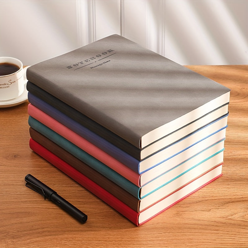 Shaxsiylashtirilgan kvadrat qoidali yumshoq charm daftarchasi belgi bilan biznes uchrashuvlari va akademiklar uchun ideal.