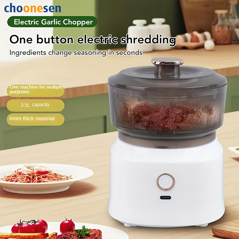 Cordless Meat Grinder 1L Capacity Rechargeable USB Food Processor