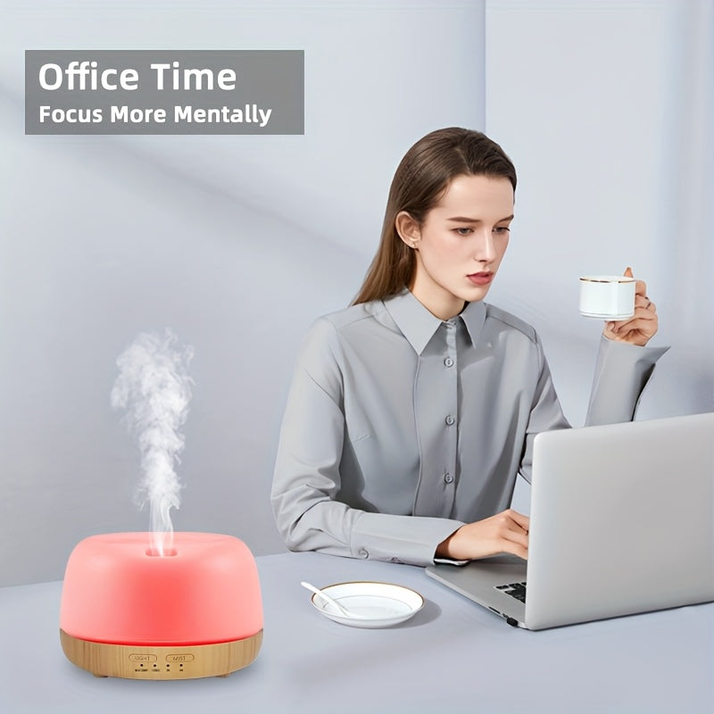 Ultrasonic Essential Oil Diffuser 300ml with Color Light Remote Control