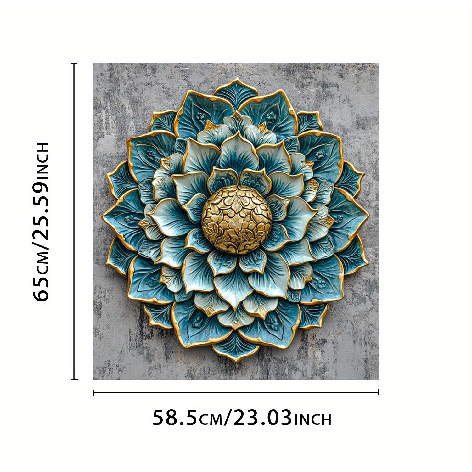 Blue-Green Lotus-Inspired Floral Dishwasher Magnet Cover Waterproof Heat-Resistant PVC 58.5x65cm Kitchen Decor