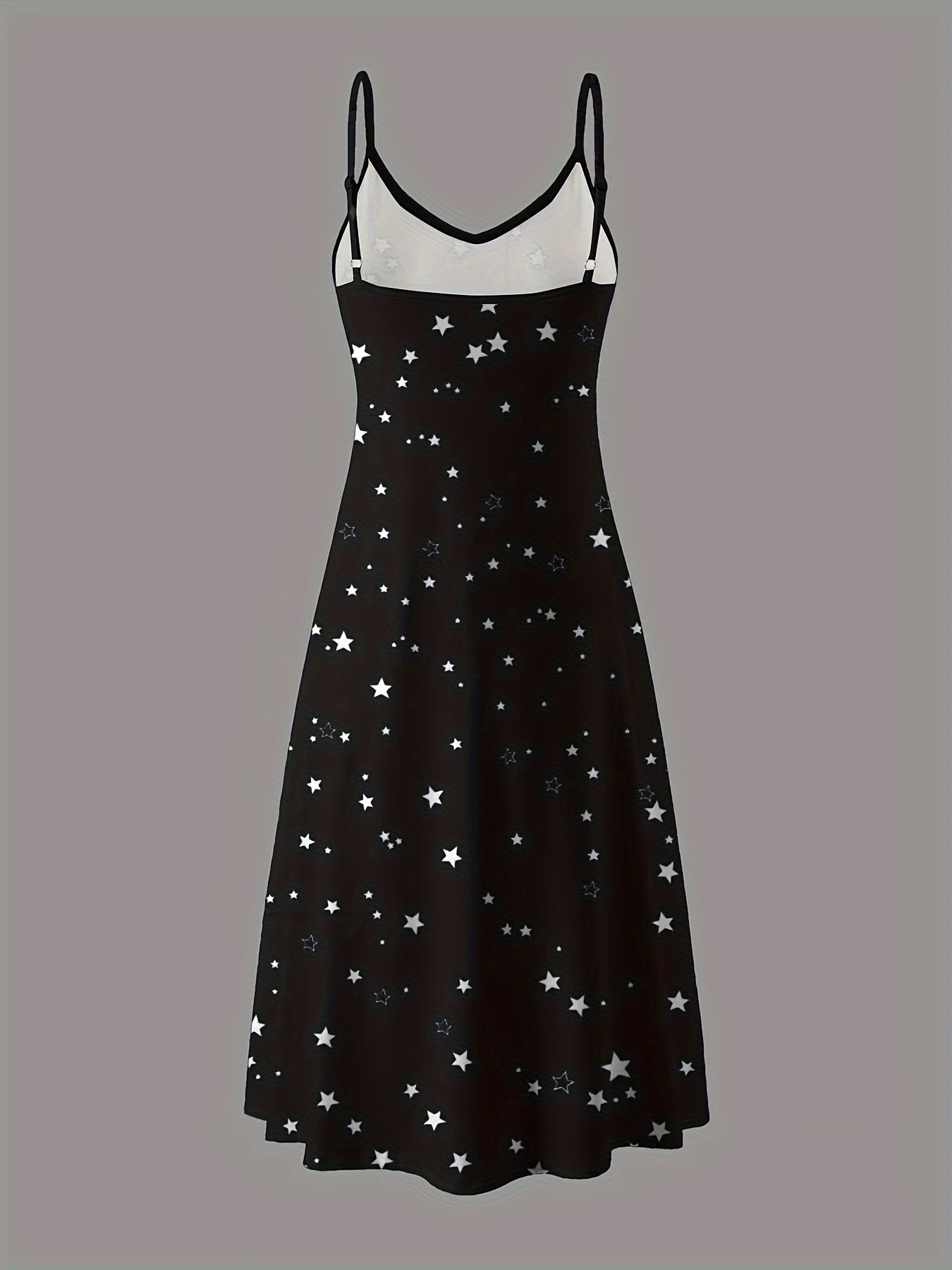 Women's Navy Blue Celestial Print Strapless Dress All-Season Casual Loungewear