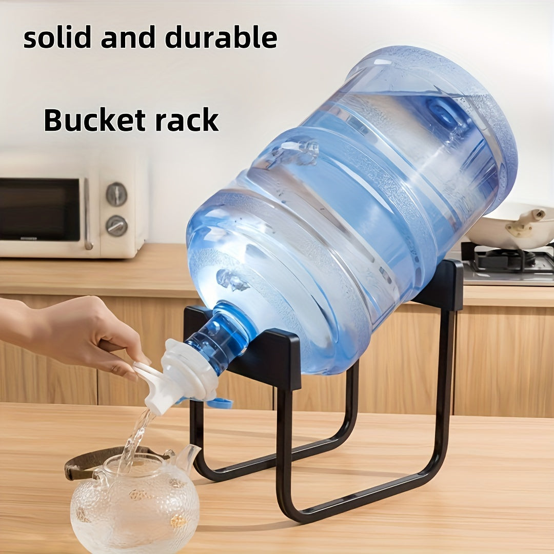 Metal Bucket Rack Space Saver for Kitchen Office Storage Easy to Assemble