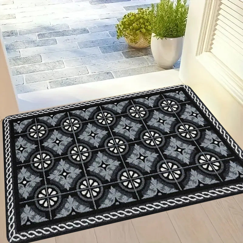 Kitchen Mat 1.1cm Thick Non-Slip Stain-Resistant Polyester Durable Rug