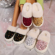 Women's Warm Soft Sole Indoor Slippers Non-slip Comfortable House Shoes
