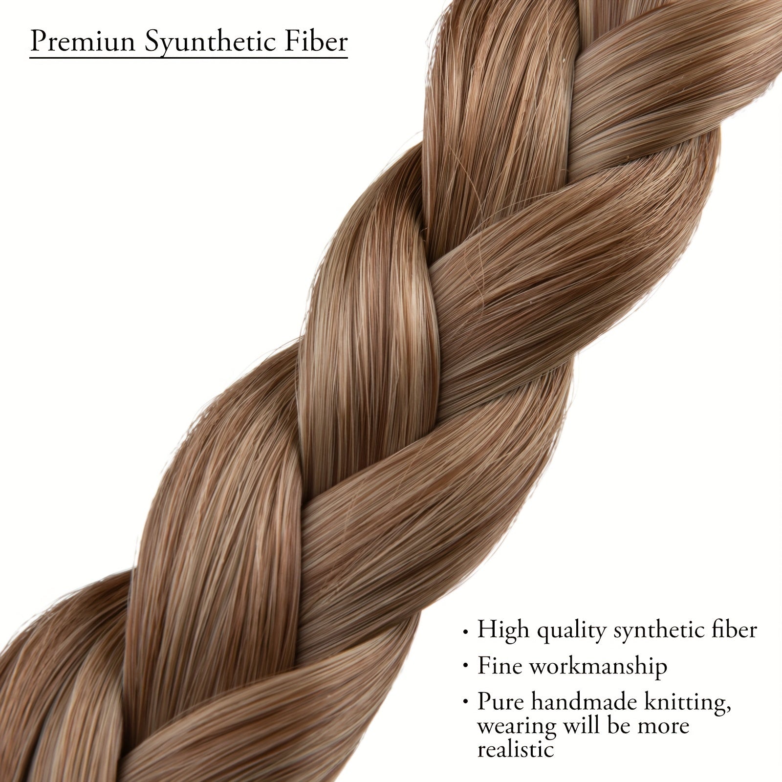 Ayollar uchun sozlanadigan qo'lda tayyorlangan to'qilgan tabiiy tolali boshband