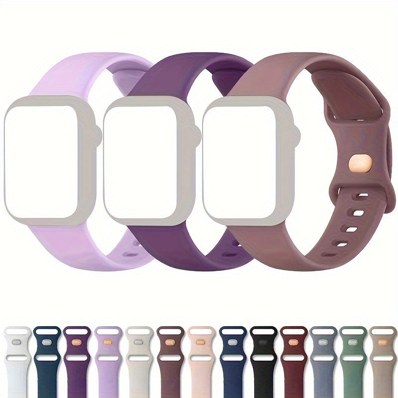 Waterproof Silicone Watch Strap with Buckle for 38/40/41mm and 42/44/45/49mm Apple Watch Compatible with Series 1-9 and Ultra Sports Replacement Band for Men Women