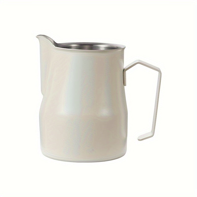 Stainless Steel Latte Art Cylinder Milk Frothing Canister White Black 480ML 700ML