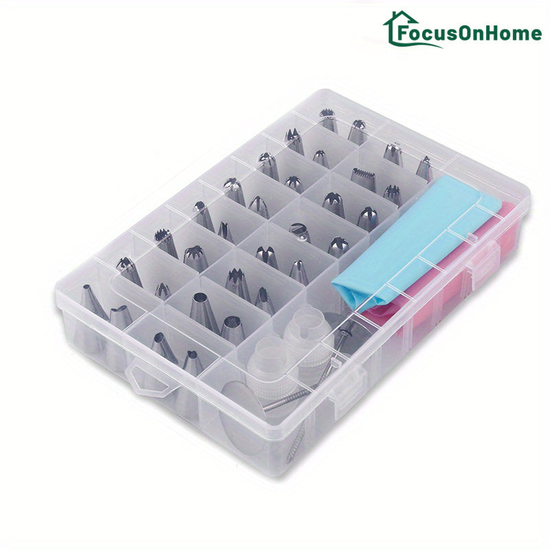 38-Piece Pastry Decorating Nozzles Baking Kit with Piping Tips and Bags