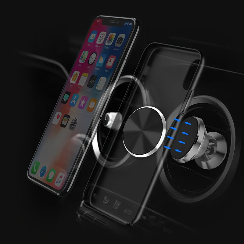 Soporte universal para coche con absorción magnética de piezas de hierro