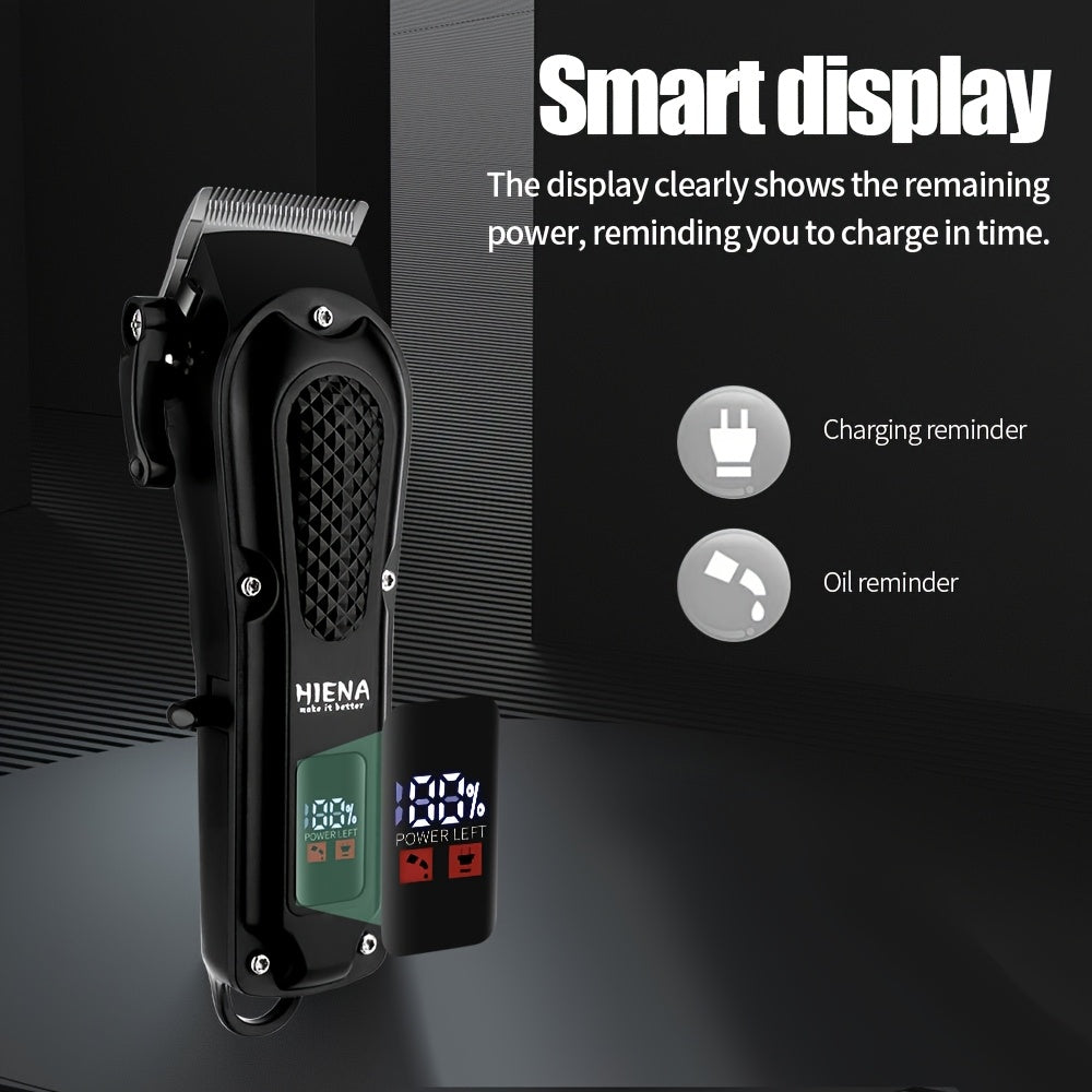 Cortapelos profesional para hombres inalámbrico con batería de litio recargable por USB 1500mAh regalo