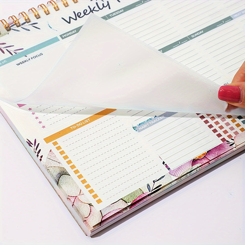 Adult Weekly Planner with 52 Tear-Off Sheets Calendar Organizer