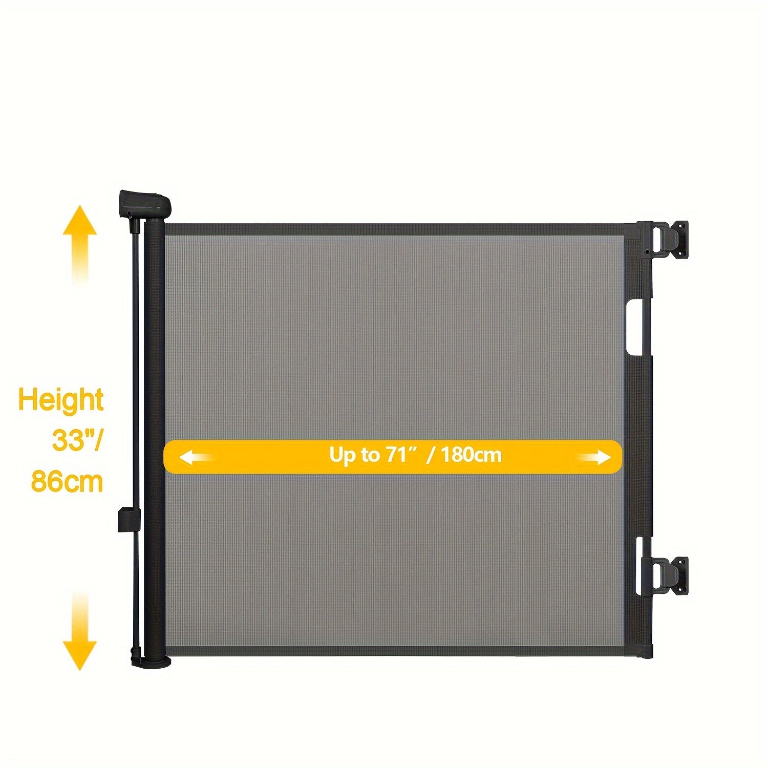 Indoor Mesh Pet Gate for Doorways Stairs Hallways PVC Plastic Safety Barrier