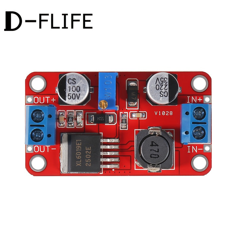 Módulo convertidor elevador de corriente continua de alta potencia con voltaje ajustable, instalación embebida