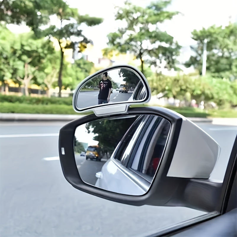 Universal Car Rearview Mirror 360° Adjustable Wide-Angle Side Blind Spot Auxiliary Rear View
