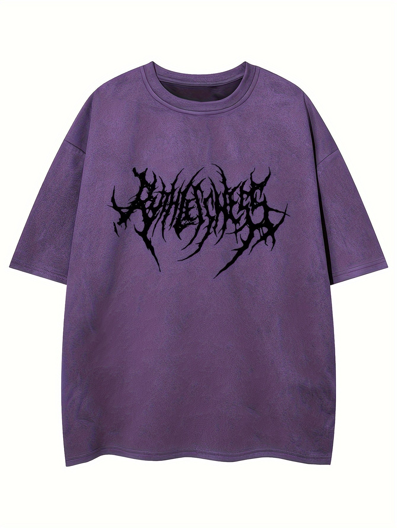 Erkaklar uchun keng geometrik naqshli futbolka, yozgi ko'cha uslubi T-shirti