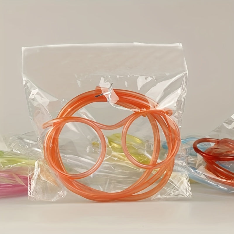 Children's Plastic Crazy Straw Glasses for Birthday Party Favors and Gift Bags
