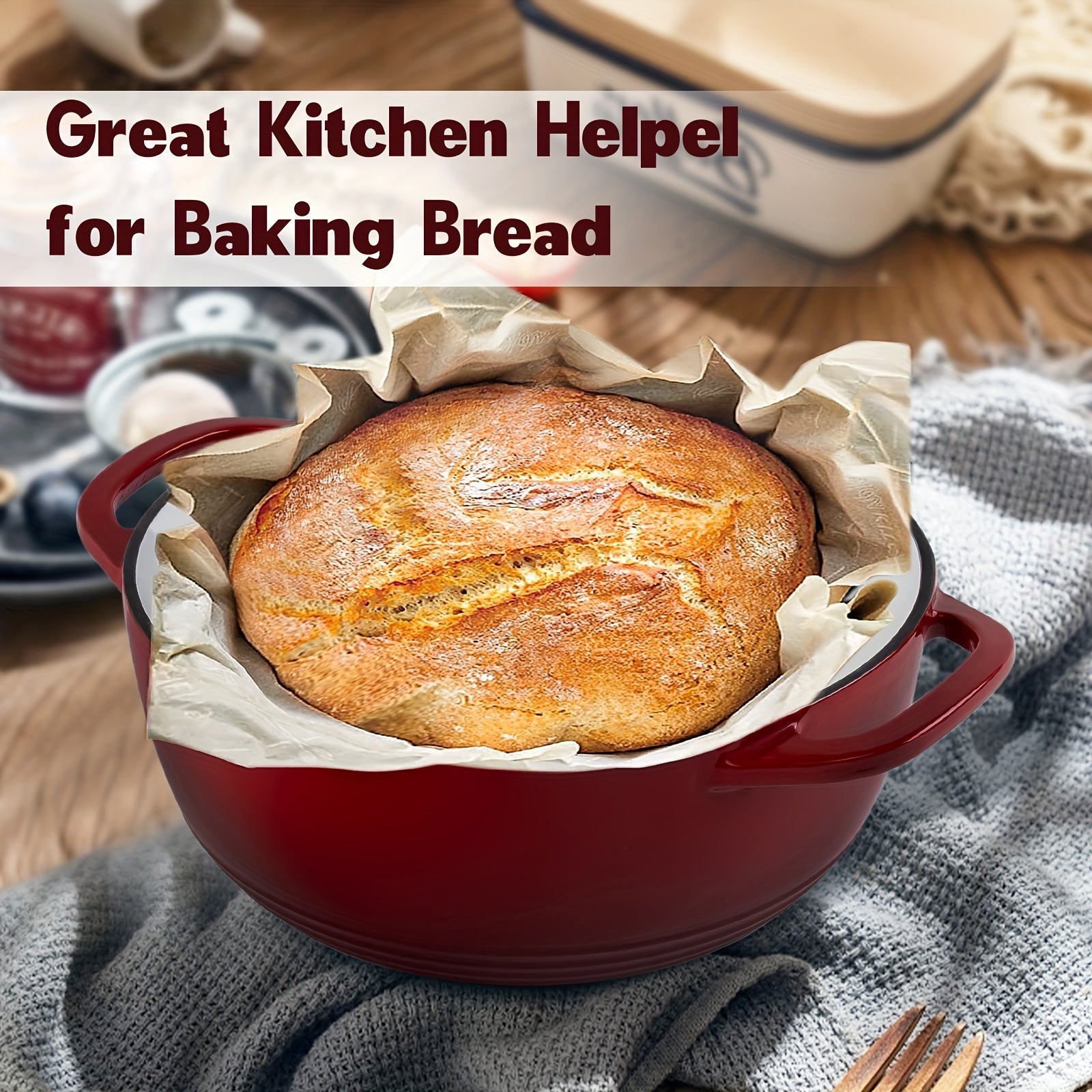 Cast Iron Enamel Pot 23cm 3.5L Multifunctional for Stove Pasta Steak