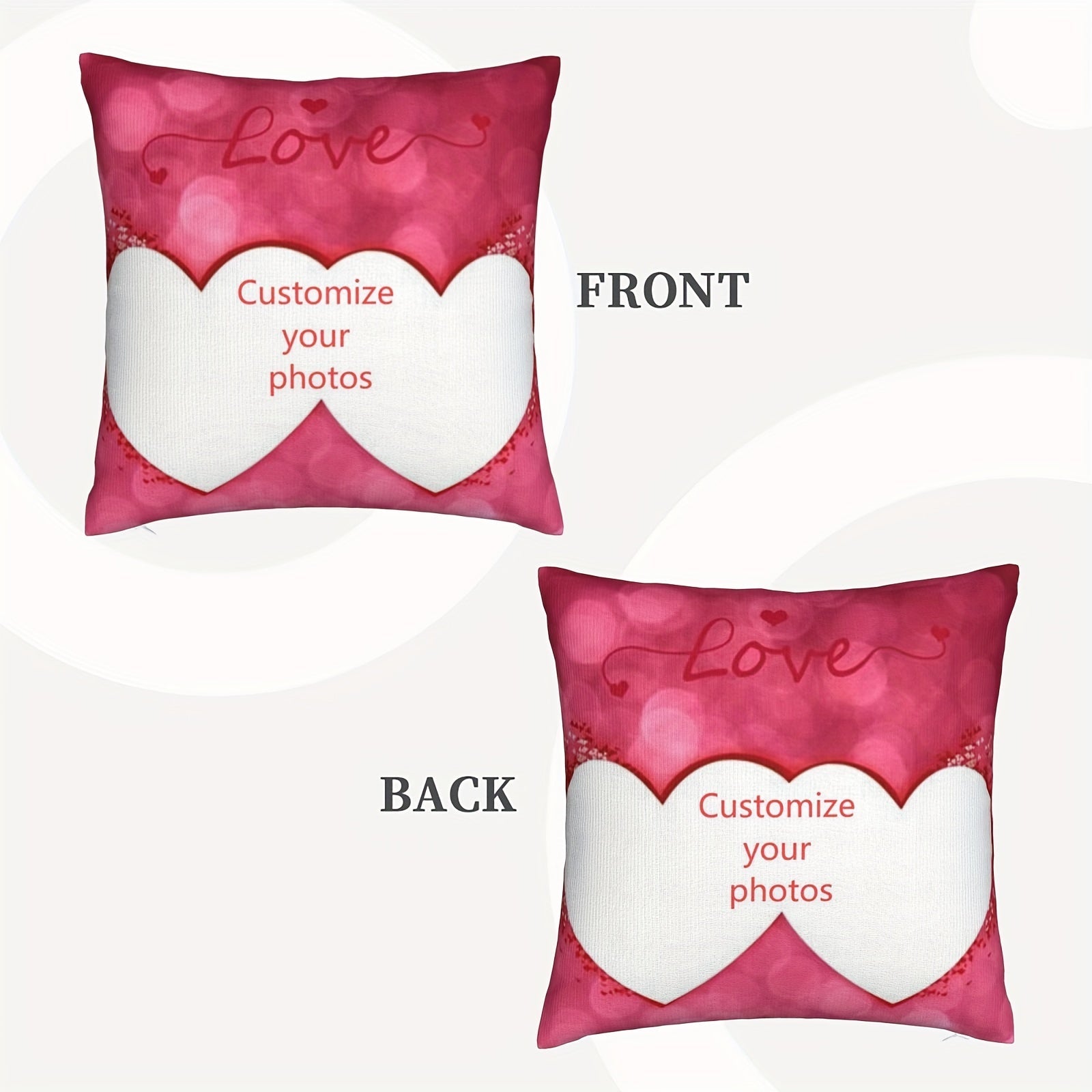 Double-Sided Patterned Throw Pillow Cover for Halloween and Christmas Decor