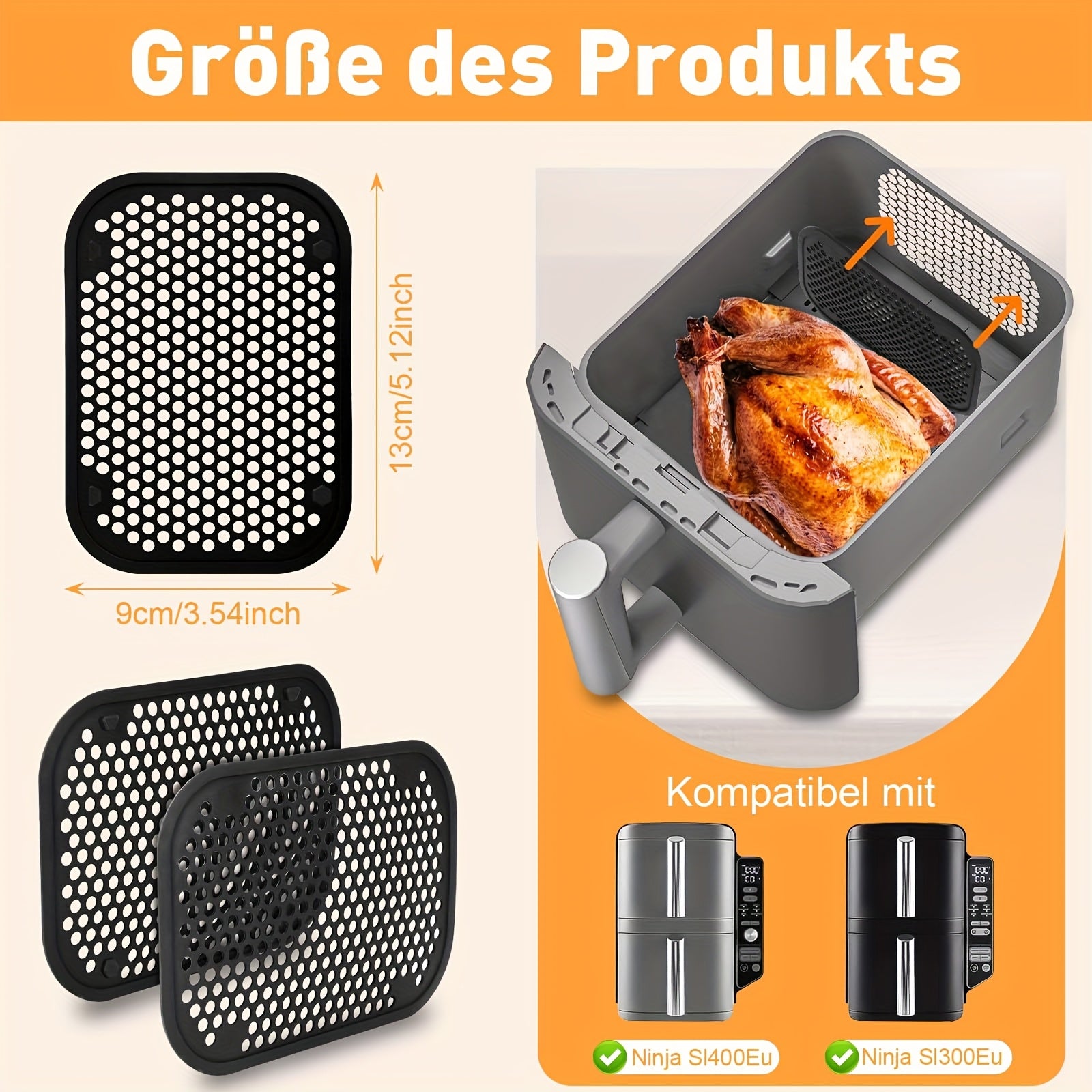 2pcs Silicone Splash Guard Accessories for Electric Fan XL SL400EU SL300EU