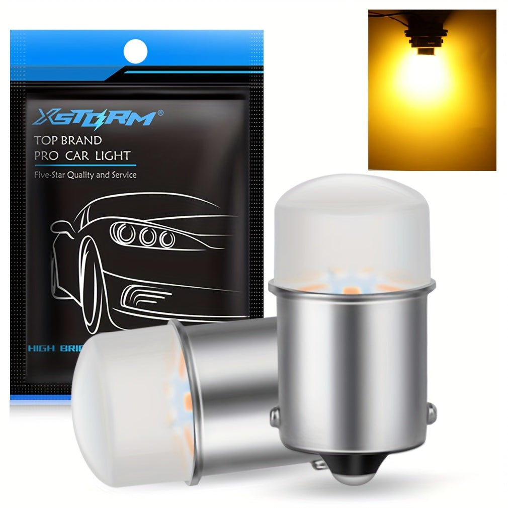 2 Pack LED Car Signal Bulbs 1156 1157 BA15S BAY15D 12V White Yellow Red