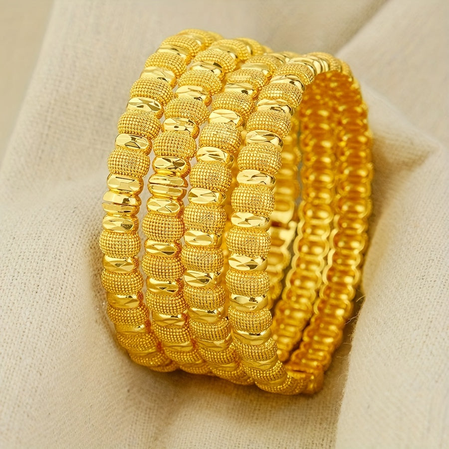 Set of 4 Waterproof Pea Design Bracelets for Women Gifts for Brides and Friends