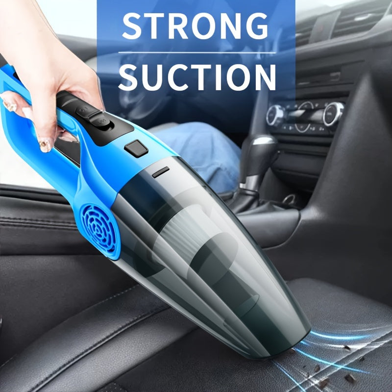 12V Car Vacuum Cleaner with Strong Suction Crevice Tool Kit for Interior Detailing