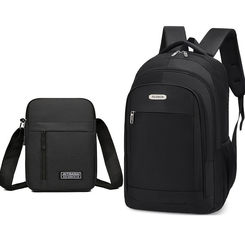 Large Capacity Waterproof Travel Backpack for Hiking and Short Trips with Zipper and Adjustable Straps