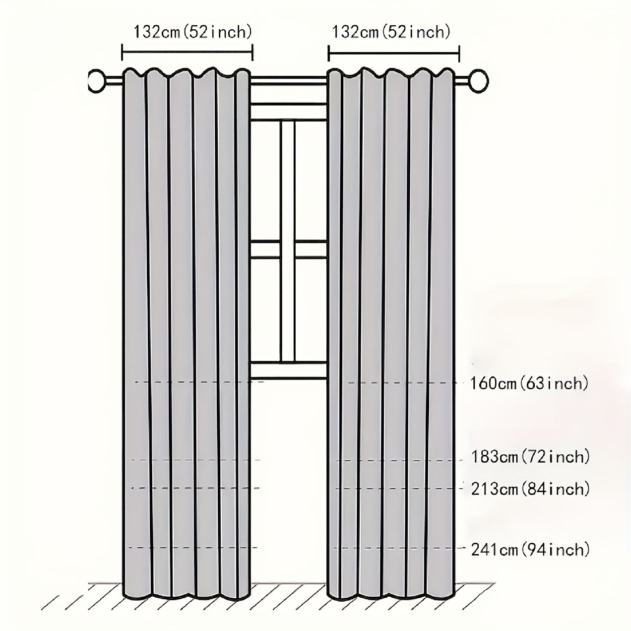 Blackout Sunshade Curtains with Floral Pattern for Living Room Bedroom Office