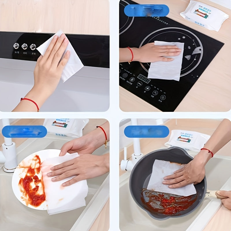 80 Pack Kitchen Wet Wipes for Grease and Oil Stain Removal on Range Hoods