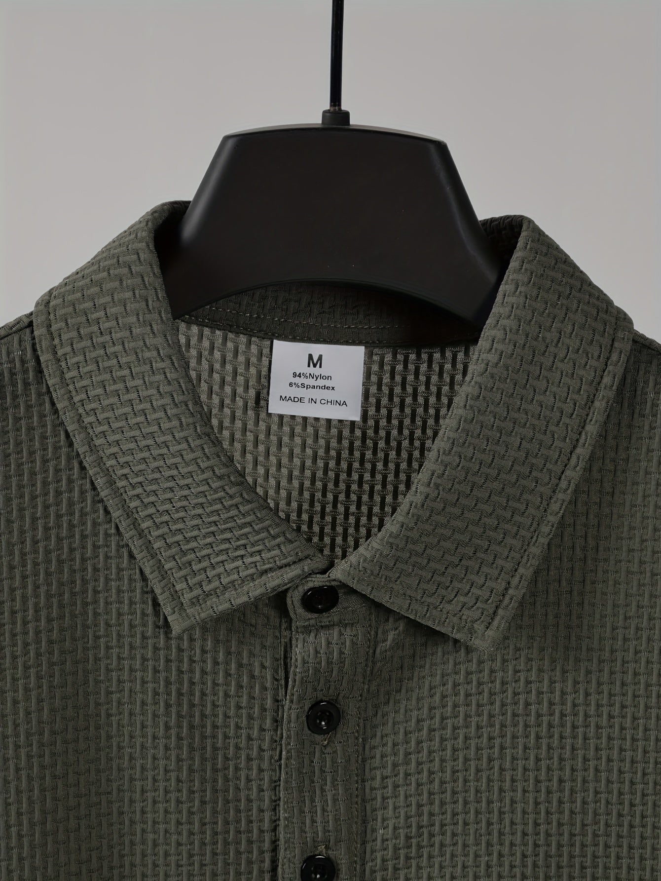 Men's Big and Tall Golf Shirts Breathable Nylon Knit Summer Alphabet Print