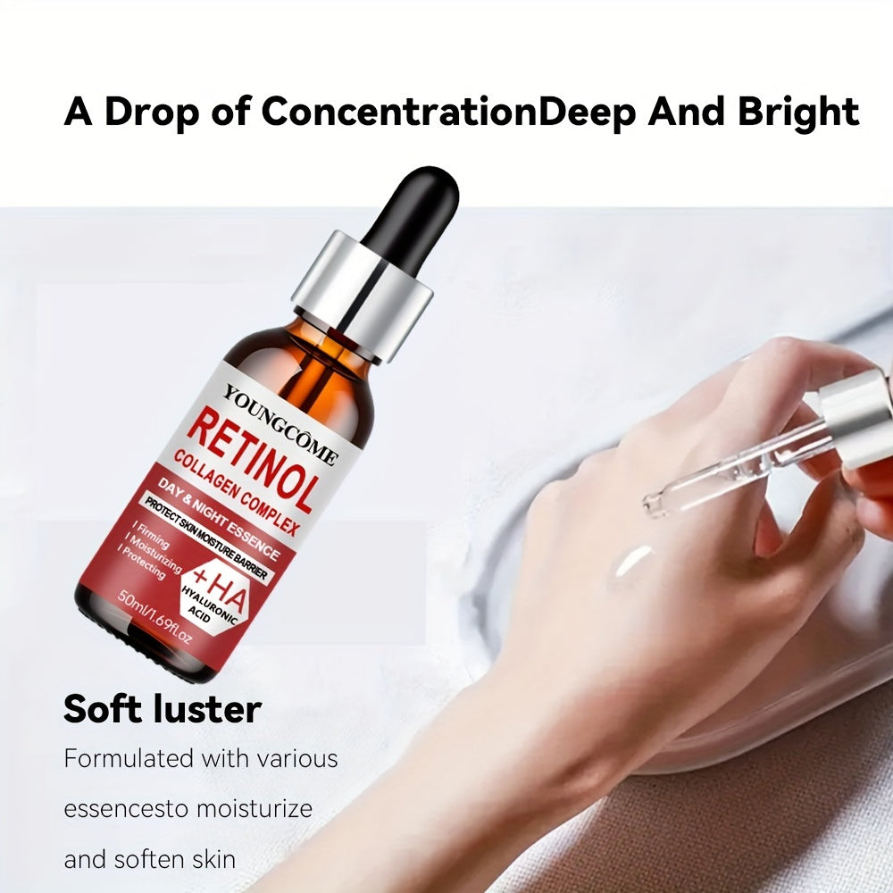 YOUNGCOME Ретиноловый Коллагеновый Комплекс Ухода за Кожей - Гипоаллергенная Дневная и Ночная Антивозрастная Сыворотка и Увлажняющий Крем для Всех Типов Кожи