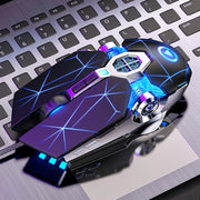 Wireless Optical Gaming Mouse with Programmable Macros and LED Breathing Lights for PC and Laptop