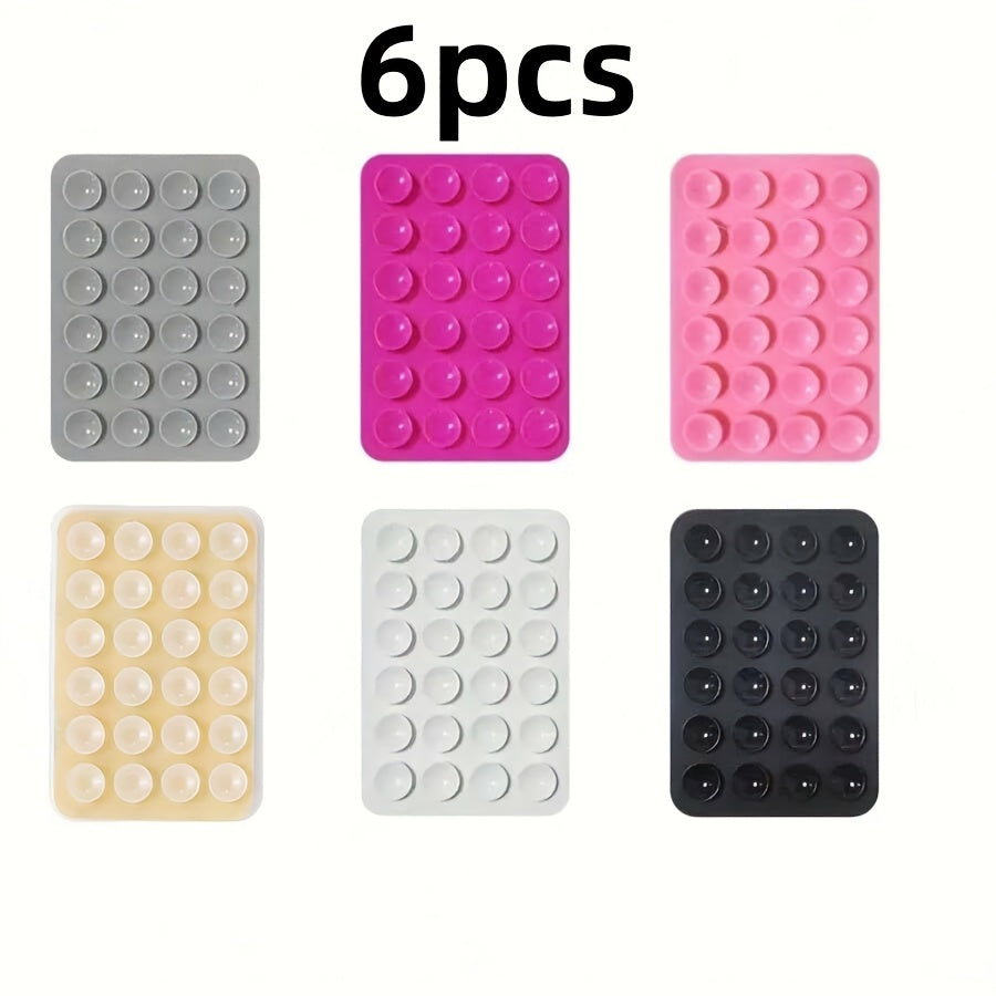 Silicone Suction Cup Phone Holder for Hands-Free Selfies Pack of 6 or 12