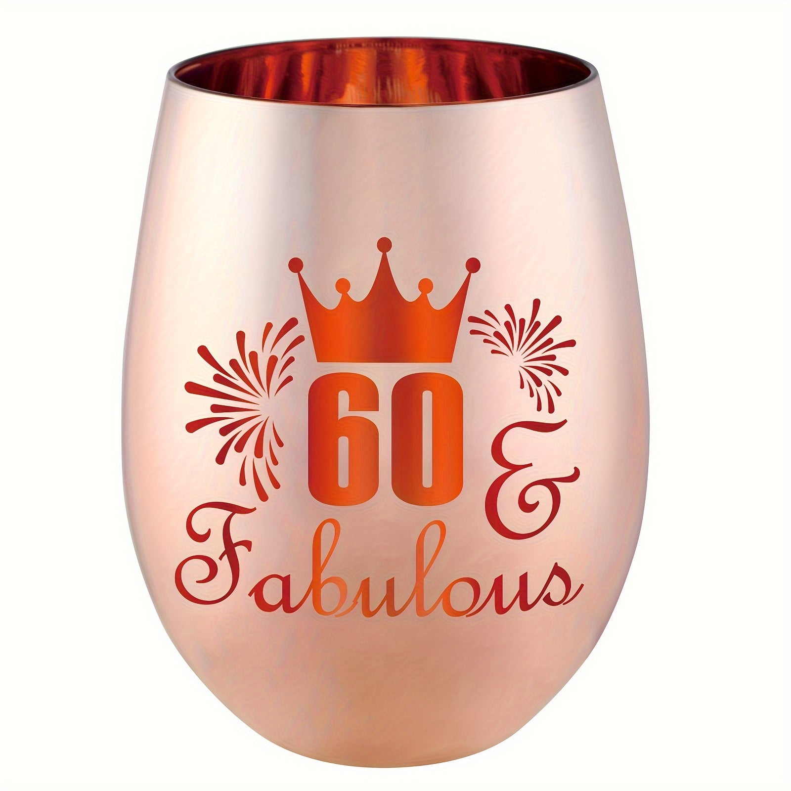 Glass Birthday Cup for Women 30th-70th Reusable Durable Drinkware